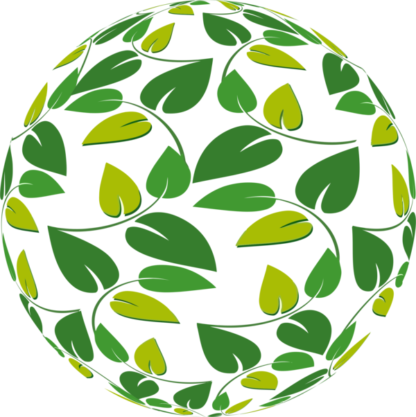 Logotipo circular con textura de hoja